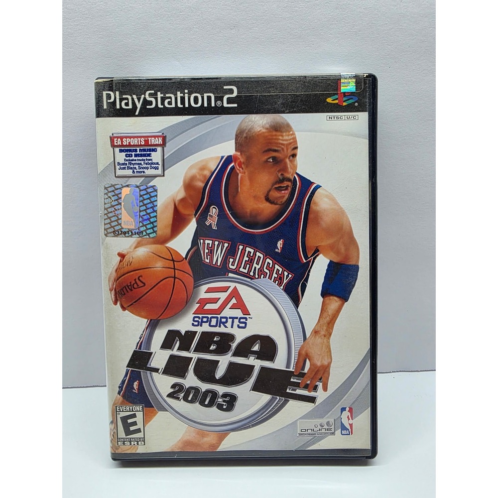 NBA Live 2003 PS2 PlayStation 2 Complete CIB Bonus Music CD Jason Kidd Retro